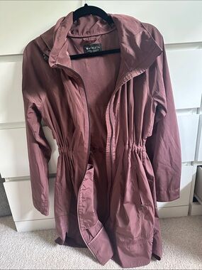 Athleta Rose Trench Coat with Hood